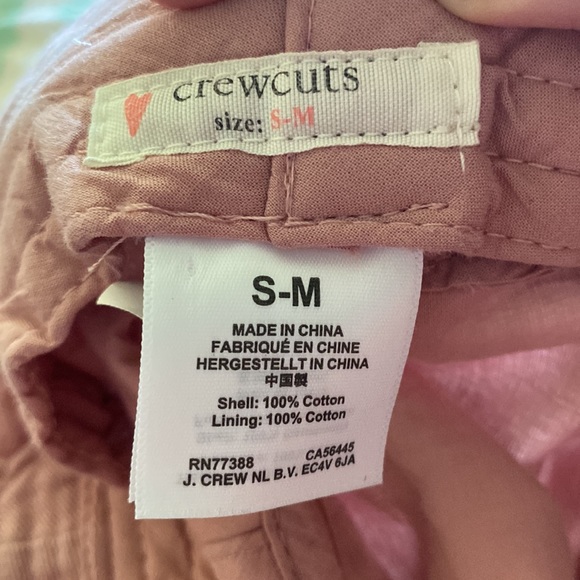 🩷❤️🩷NEW ITEM Crewcuts white bucket hat with rose peel a boo - Picture 4 of 5